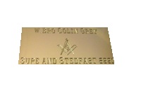 Regalia case nameplate