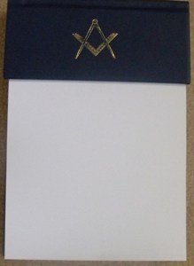 Masonic Note pad