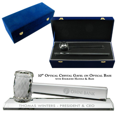 Optical Crystal Gavel